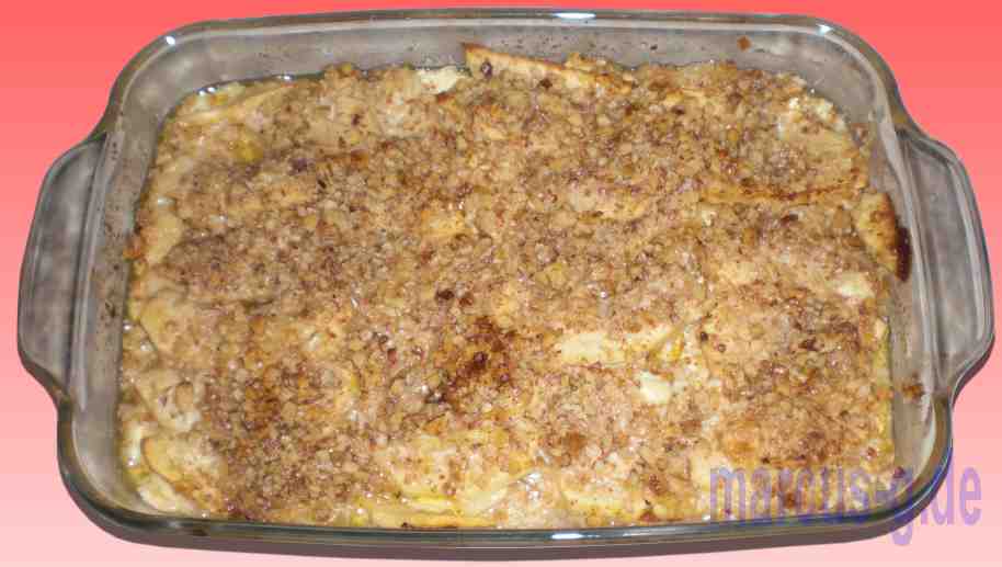 Apfel-Walnuß-Auflauf
